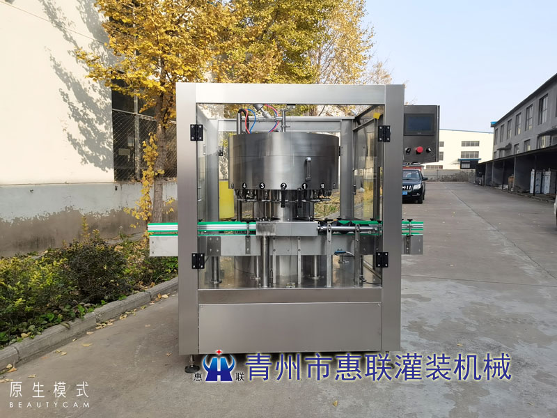 電子定量回轉(zhuǎn)式醬油醋灌裝機